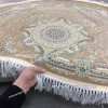 Иранский Ковер Для Гостиной Дизайн 30602 Круг