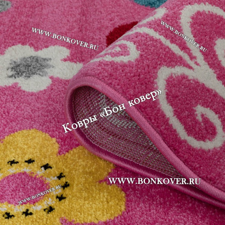 Ковер для детской Турция Дизайн 95 Розовый