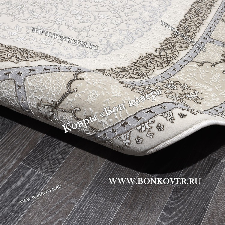 Турецкий Ковер Для гостиной New 2 дизайн 85 Бежевый Овал