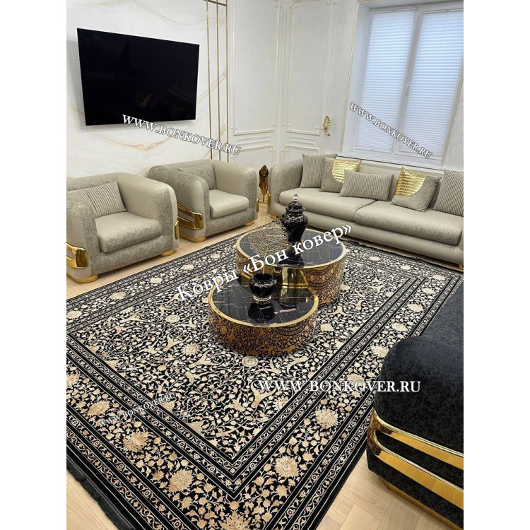 Иранский Ковер Бамбуковый Шелк Дизайн 30686